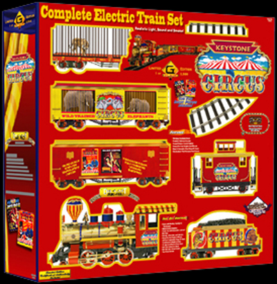  Scale Circus US Army Keystone Railway Santa Fe Train Electric Set
